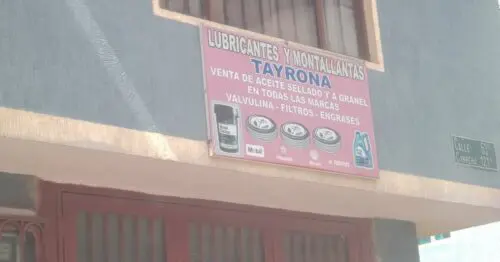 LUBRICANTES Y MONTALLANTAS TAYRONA LUBRICANTES Y MONTALLANTAS TAYRONA